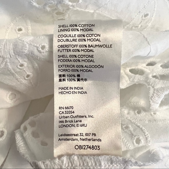 NWT Anthropologie Tallulah Eyelet Mini Dress - Picture 11 of 12